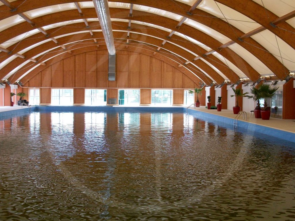 Wooden arches tent structure