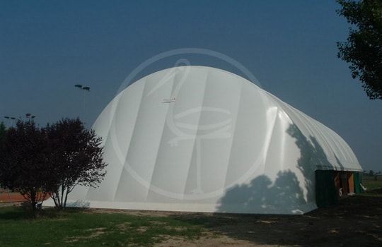 Double membrane wooden tent structure - Misano Adriatico ( Italy )