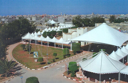 Tensile structures for shade