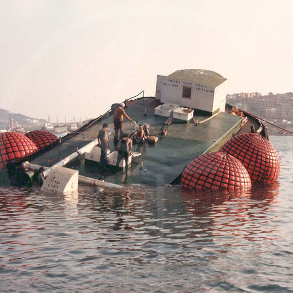 ballons de levage pour récupération de navires