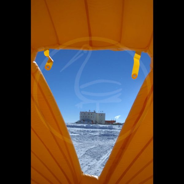 Selbsttragendes aufblasbares Zelt – Italienisch-französische Station Concordia in der Antarktis