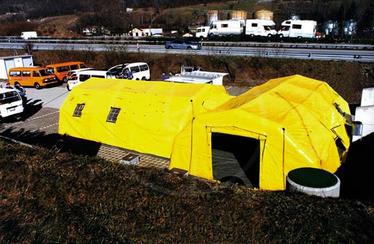 Civil Protection modular tents