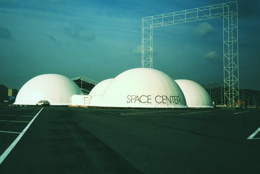 Tragluftkuppel zur Überdachung copertura pressostatica a cupola